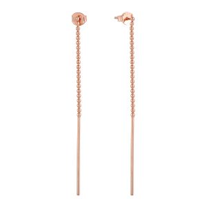 Rose plated long Earrings