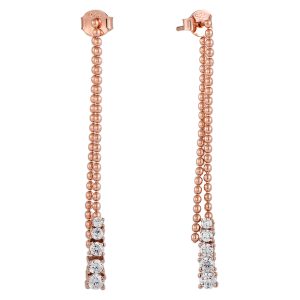 Rose plated long Earrings