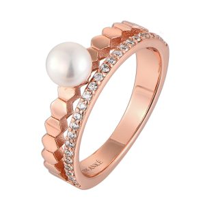 Rose plated Ring