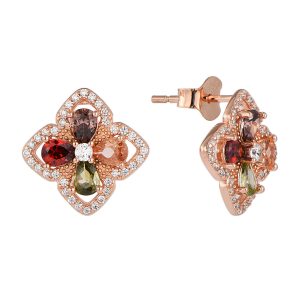 Rose plated Earrings