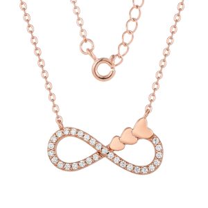 Rose plated Infinity Necklace