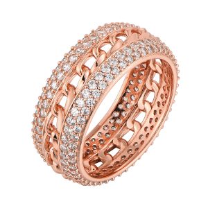Rose plated Ring