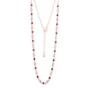 Rose plated Necklace