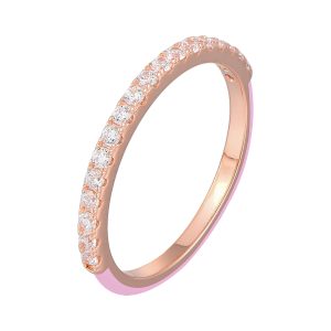 Rose plated Ring