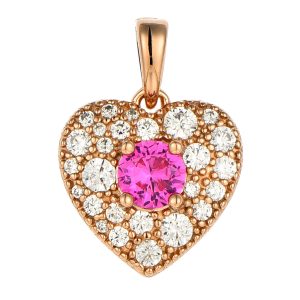 Rose Heart Pendant