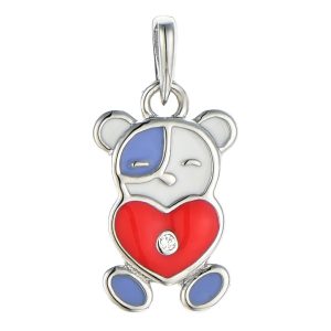 Enamel Bear Pendant