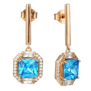 Rose plated Earrings