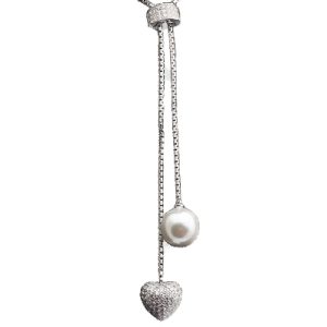 Long Silver Necklace
