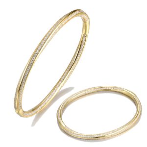 Yellow plated Bangle
