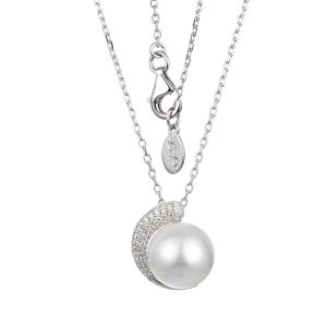 Silver Pearl Necklace