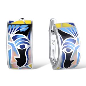 Enamel Earrings