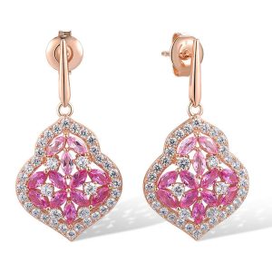Rose plated Earrings