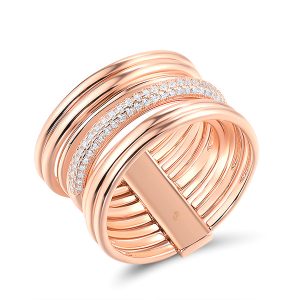 Rose plated Ring