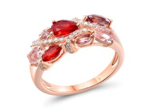 Rose plated Ring