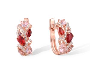 Rose plated Earrings