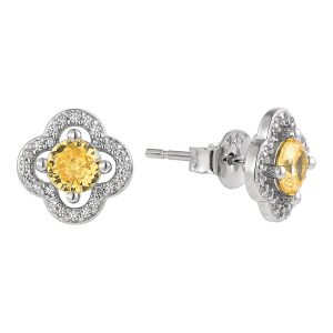 Yellow Clover Earrings