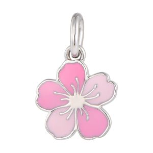 Rose Enamel flower Pendant