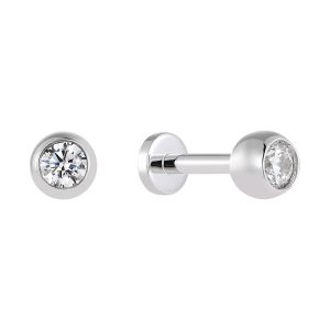 Silver CZ Studs