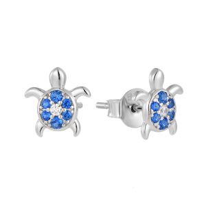 Silver Turtle Earrings
