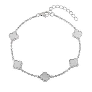 Silver Clover Bracelet