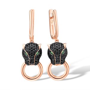 Rose Plated Earrings