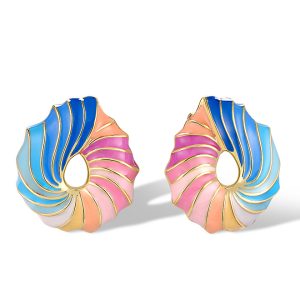 Pastel Enamel Earrings